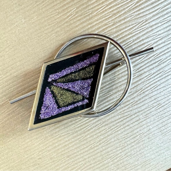 Vintage Artisan Abstract Brooch - Picture 5 of 7